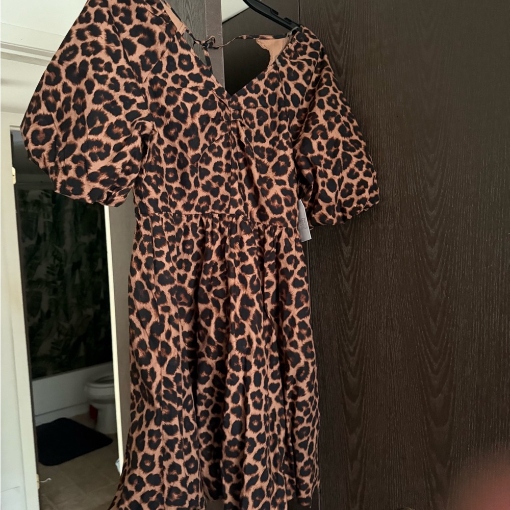 Time and Tru Leopard Print Casual Dress